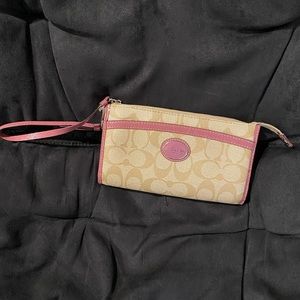 Coach Lilac/Khaki Wristlet
